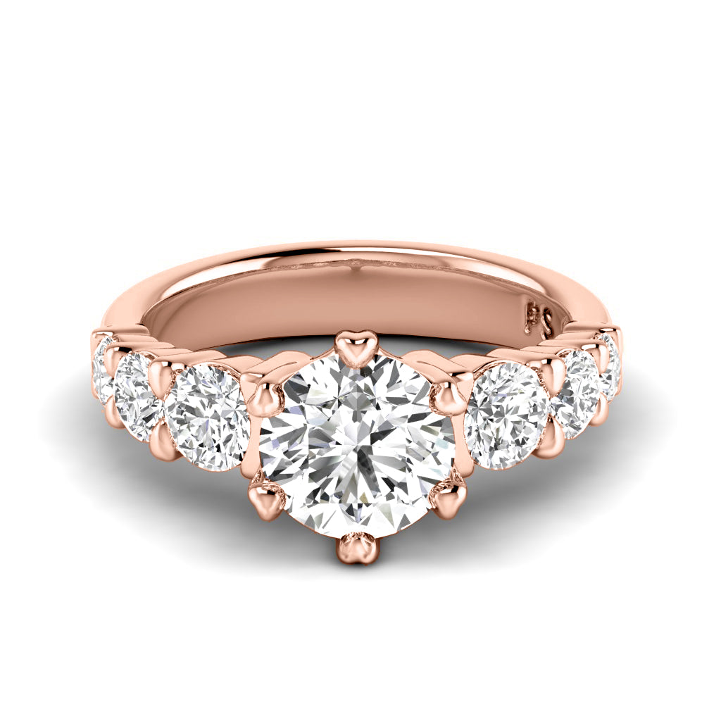 1.55-4.05 CT Round Cut Lab Grown Diamonds - Engagement Ring