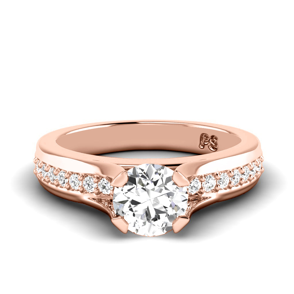 0.60-1.75 CT Round Cut Natural Diamonds - Engagement Ring