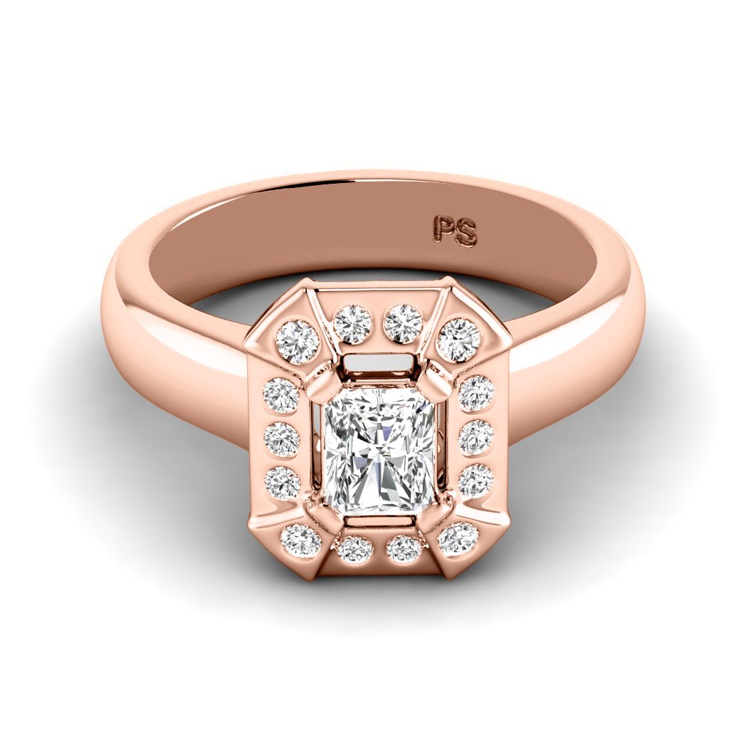 0.51-1.66 CT Radiant & Round Cut Natural Diamonds - Engagement Ring