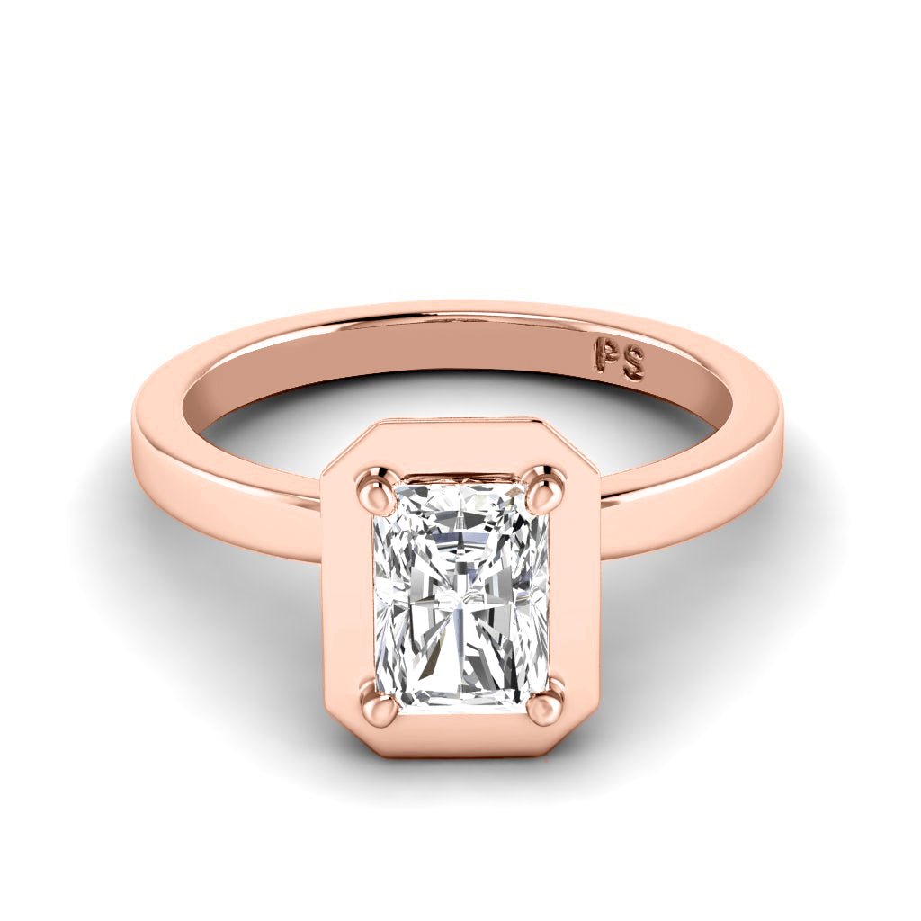 0.35-1.50 CT Radiant Cut Natural Diamonds - Solitaire Rings