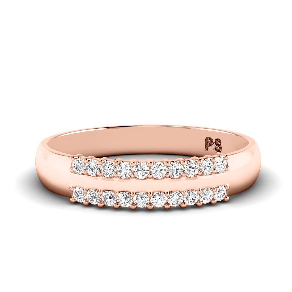 0.25 CT Round Cut Diamonds - Wedding Band