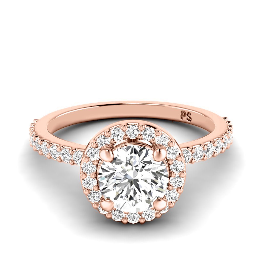 0.90-6.40 CT Round Cut Diamonds - Engagement Ring