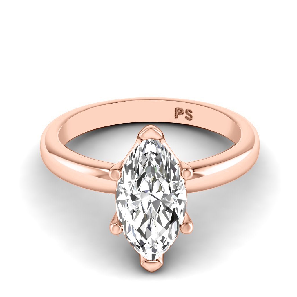 0.50-6.00 CT Marquise Cut Diamonds - Solitaire Rings