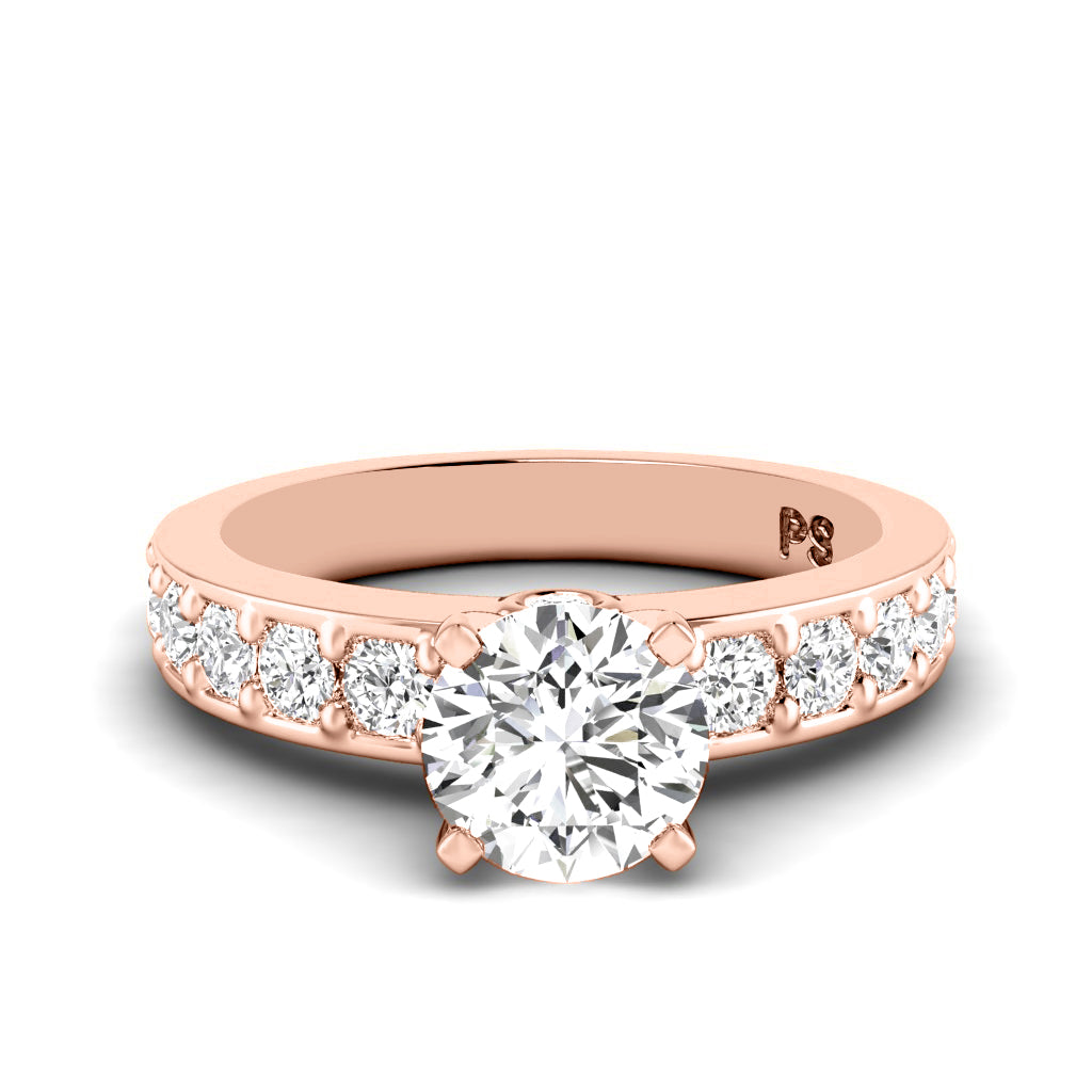 1.15-2.30 CT Round Cut Natural Diamonds - Engagement Ring