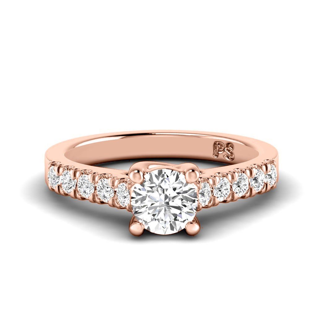 0.60-1.75 CT Round Cut Natural Diamonds - Engagement Ring