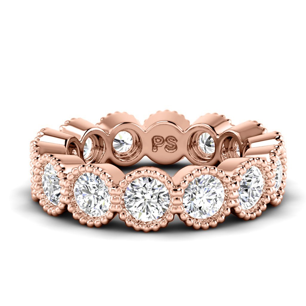 1.50-5.00 CT Round Cut Diamonds - Eternity Rings