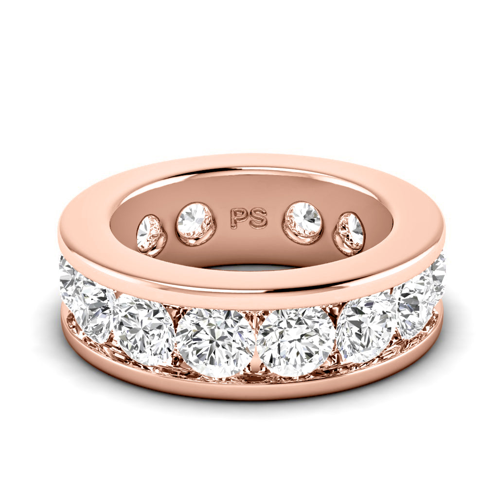 2.00-6.00 CT Round Cut Diamonds - Eternity Ring
