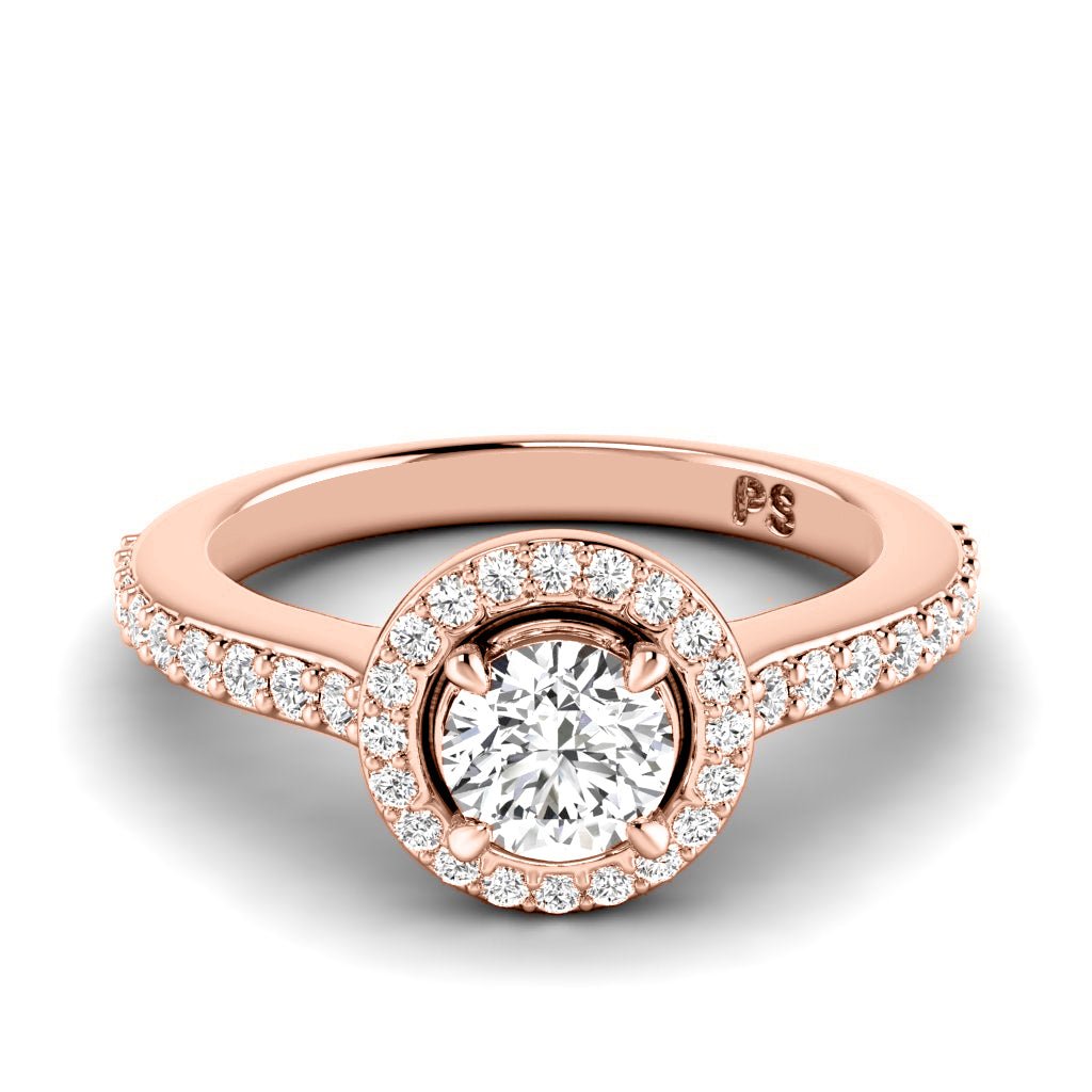 0.75-1.90 CT Round Cut Natural Diamonds - Engagement Ring