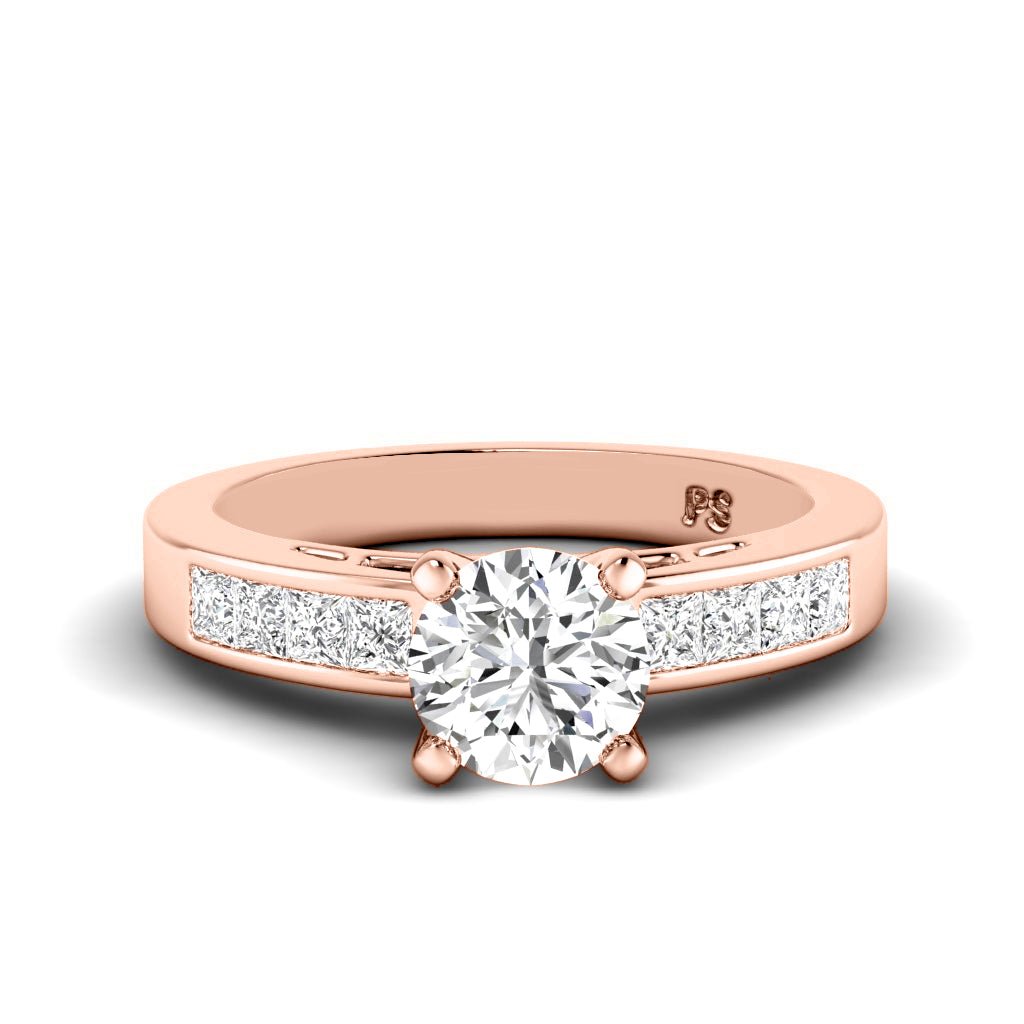 1.00 - 6.50 CT Princess & Round Cut Diamonds - Engagement Ring - Primestyle.com
