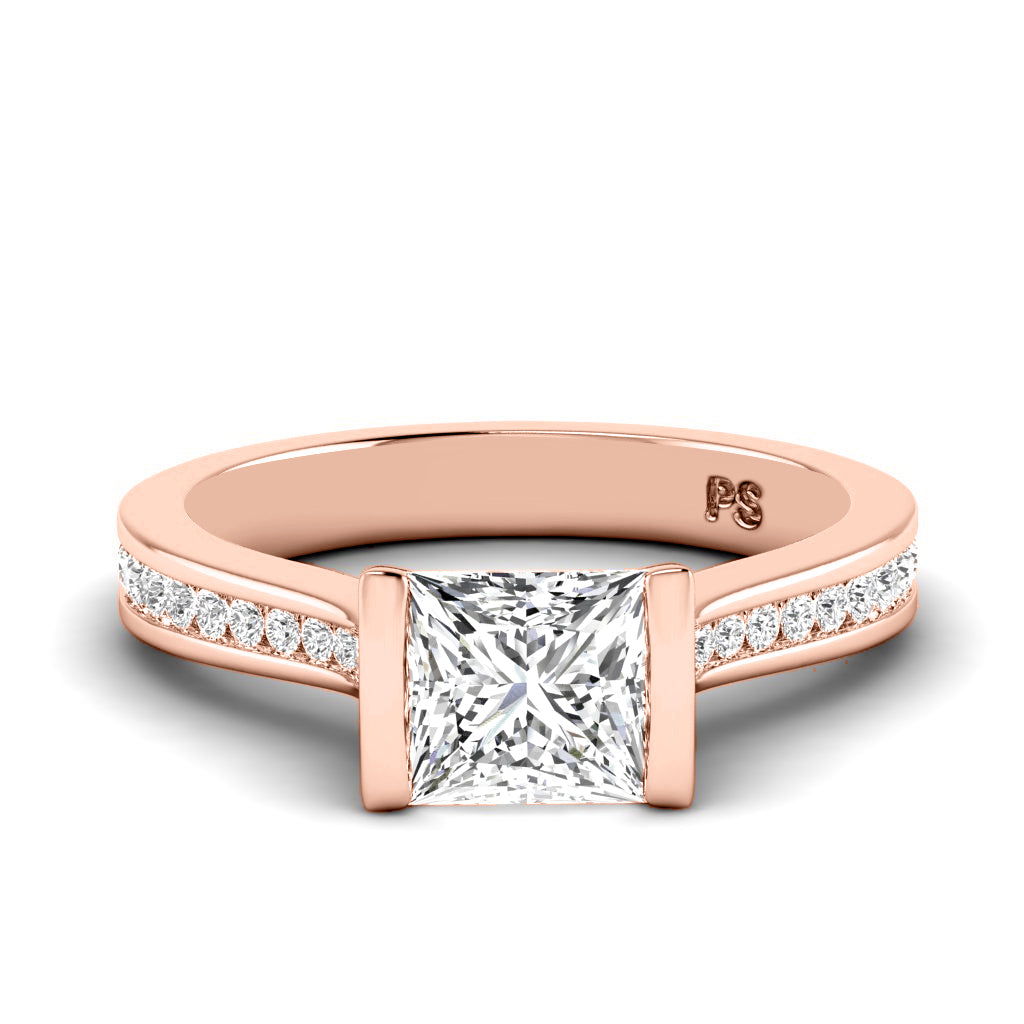 0.65-1.80 CT Round & Princess Cut Diamonds - Engagement Ring