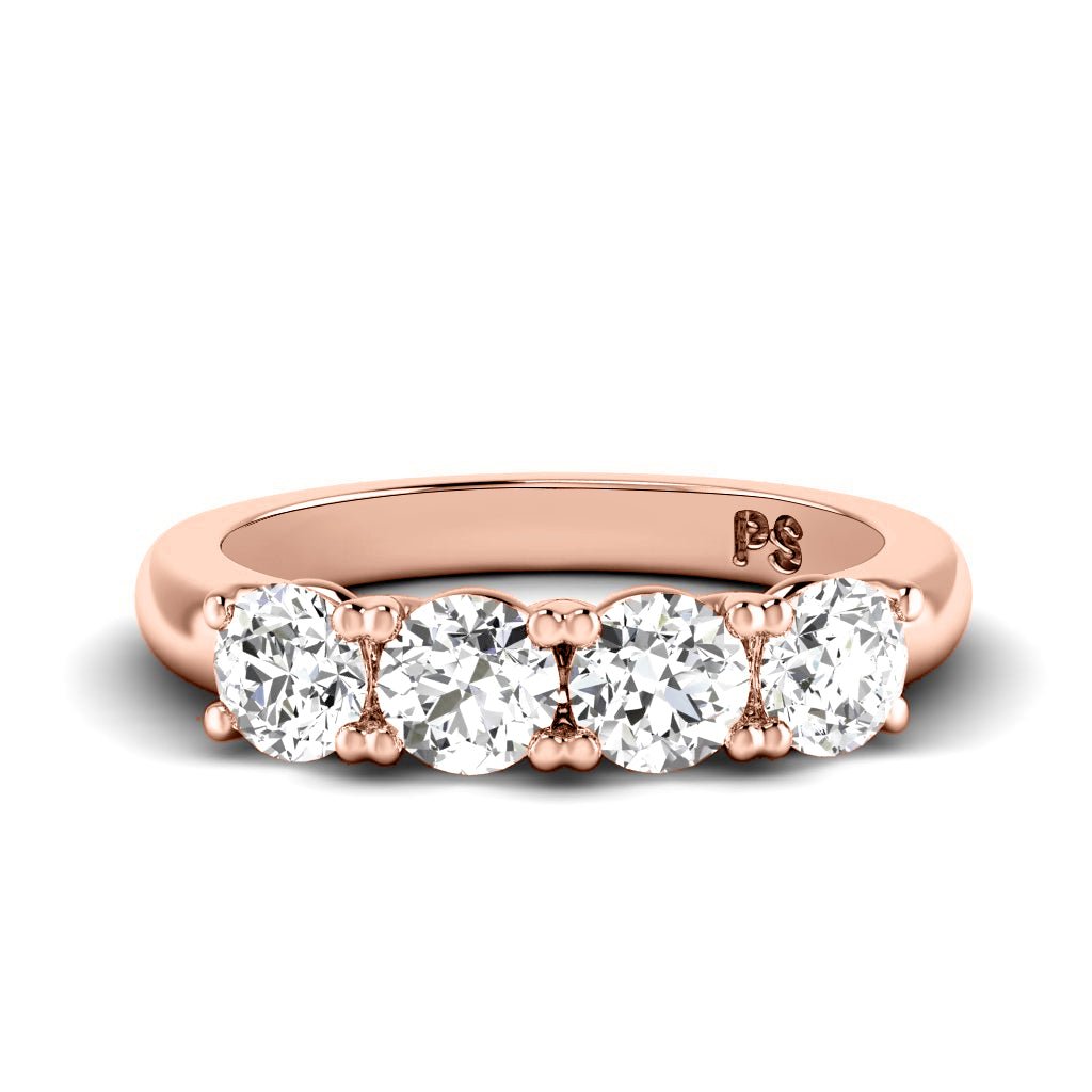 0.85 CT Round Cut Natural Diamonds - Wedding Band