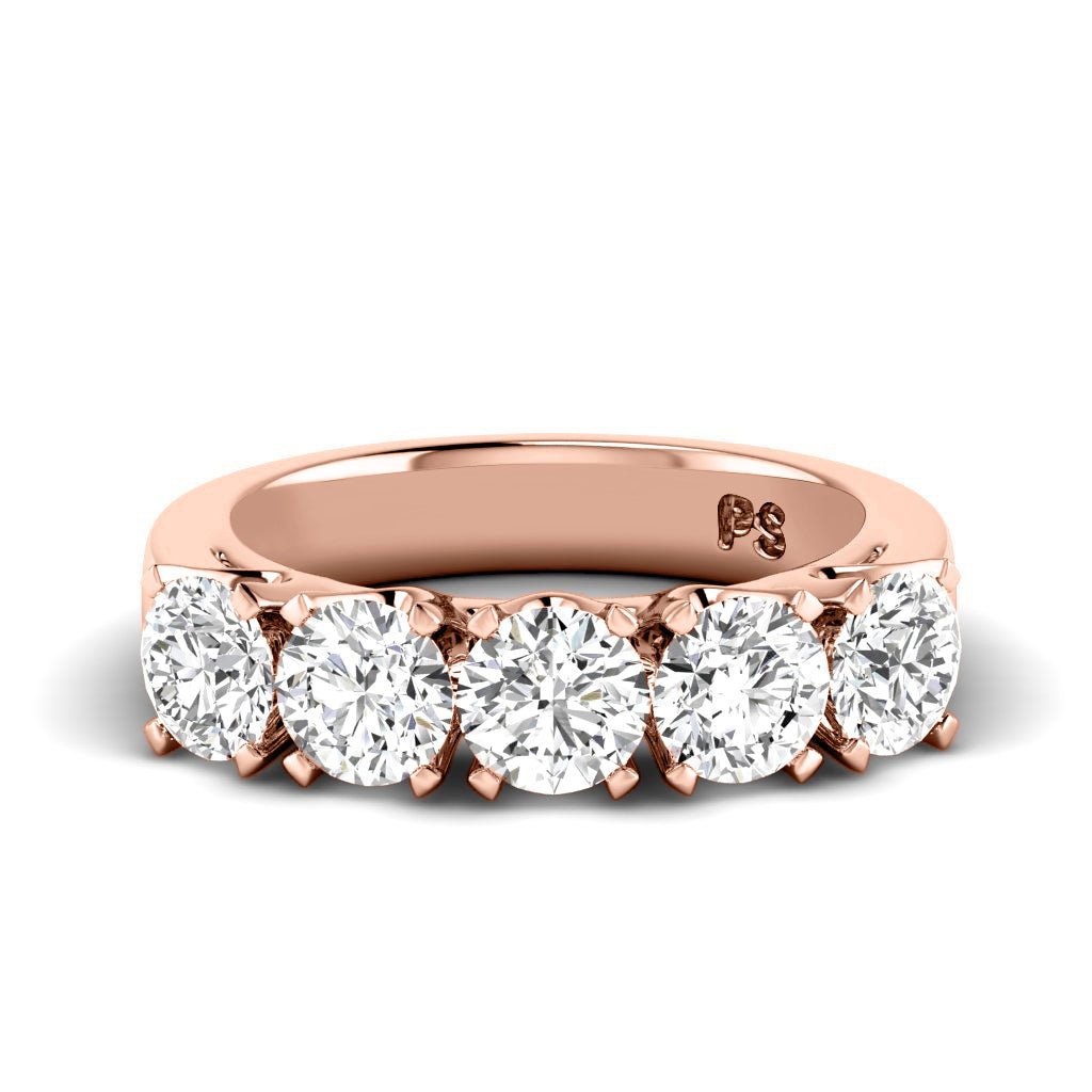 1.50 CT Round Cut Natural Diamonds - Wedding Band - Primestyle.com