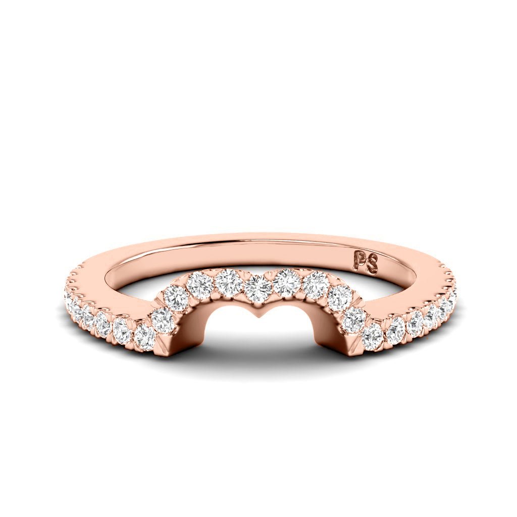 0.30 CT Round Cut Natural Diamonds - Wedding Band - Primestyle.com