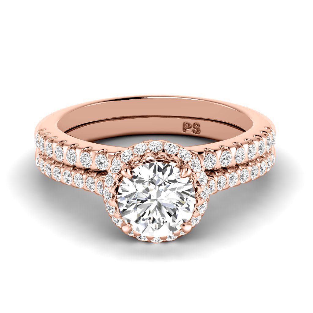 0.85 - 2.00 CT Round Cut Natural Diamonds - Bridal Set - Primestyle.com