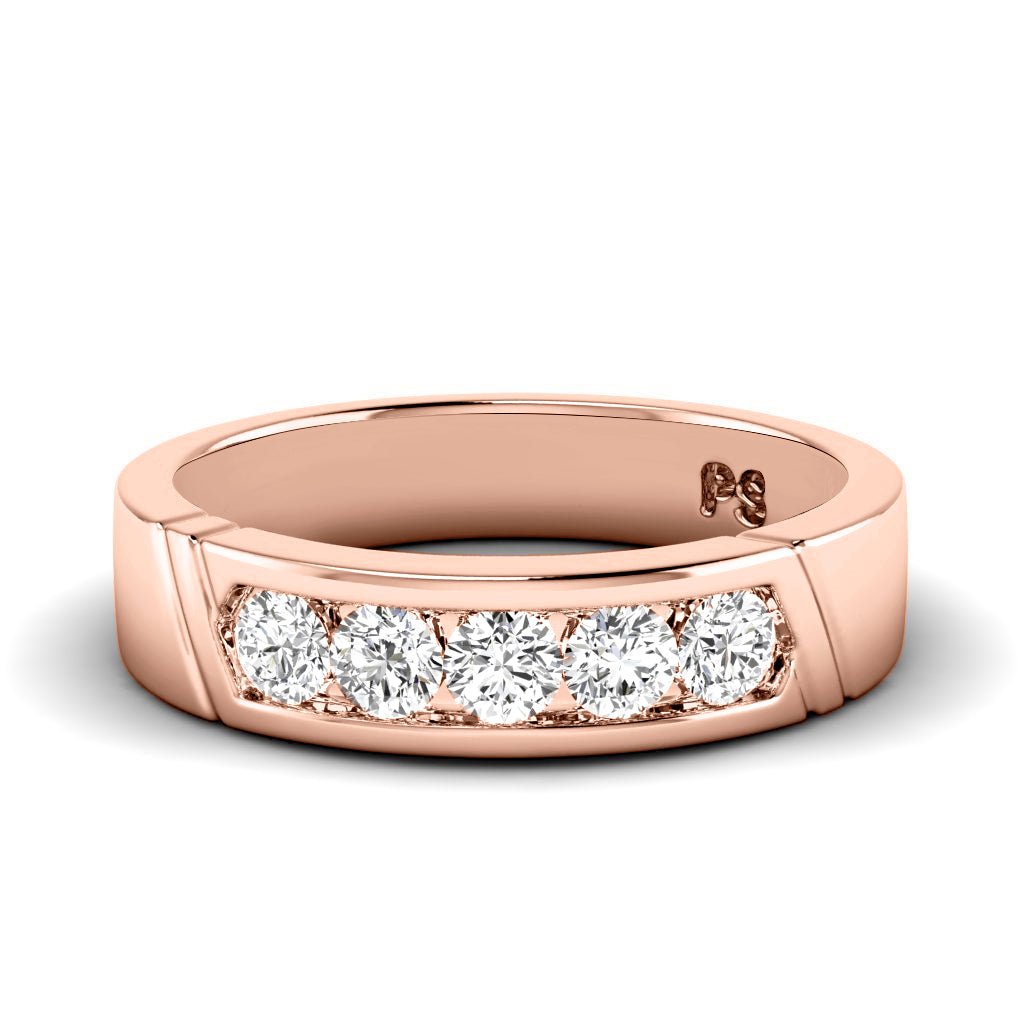 0.35 CT Round Cut Natural Diamonds - Wedding Band - Primestyle.com