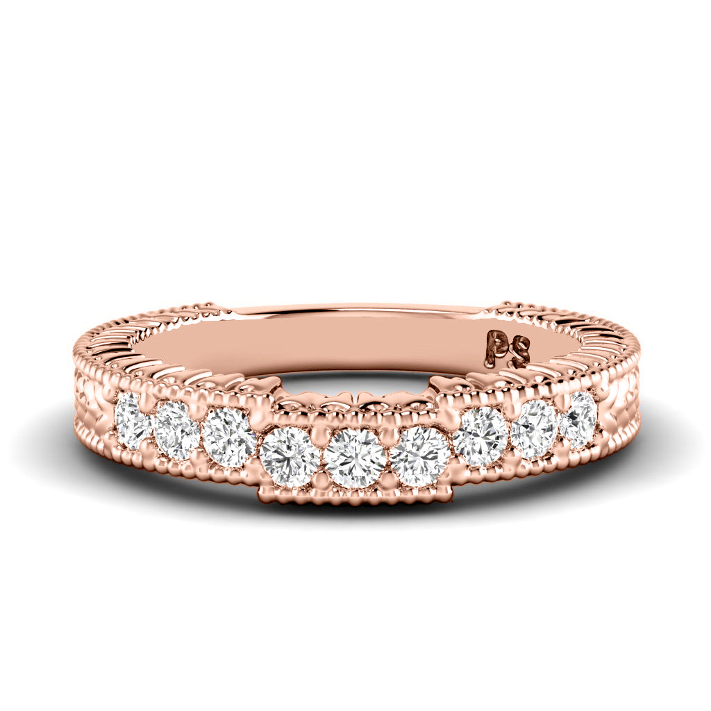 0.35 CT Round Cut Diamonds - Wedding Band