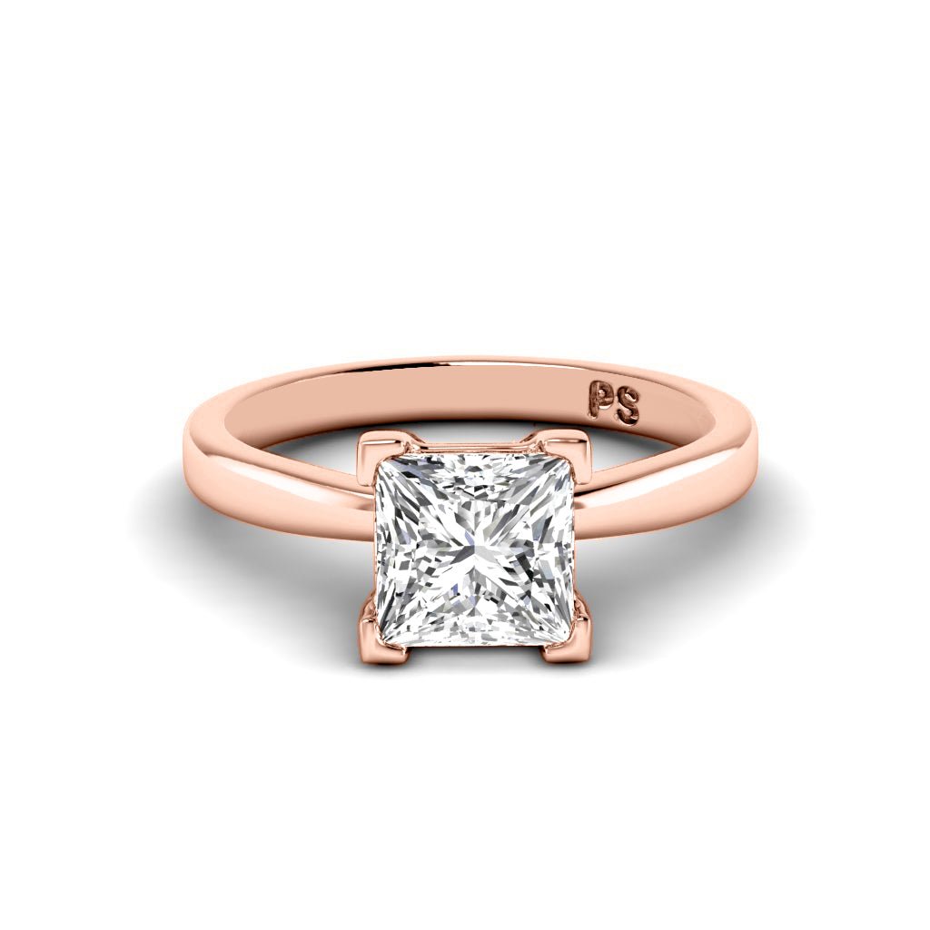0.35 - 1.50 CT Princess Cut Natural Diamonds - Solitaire Rings - Primestyle.com