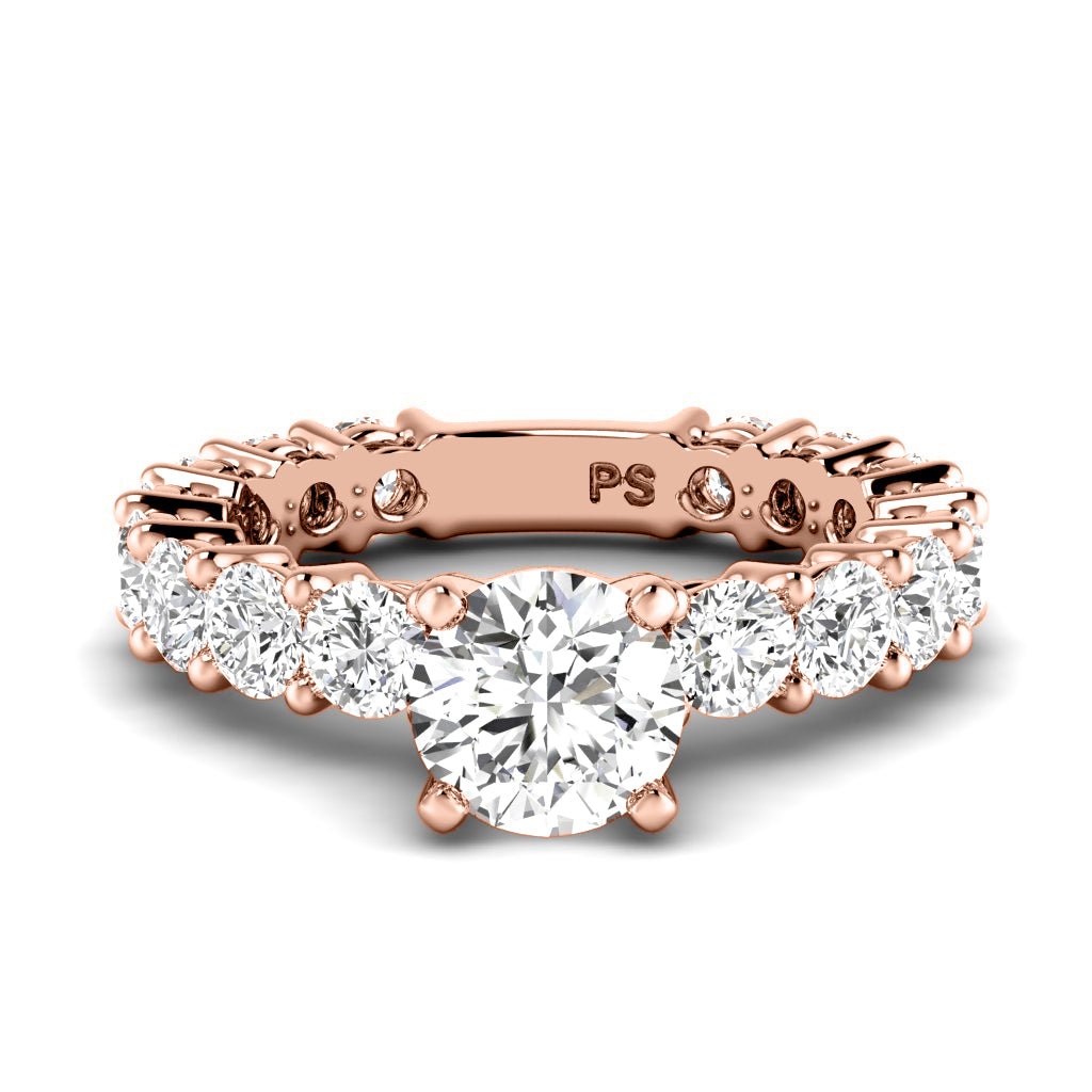 2.60-3.75 CT Round Cut Natural Diamonds - Engagement Ring