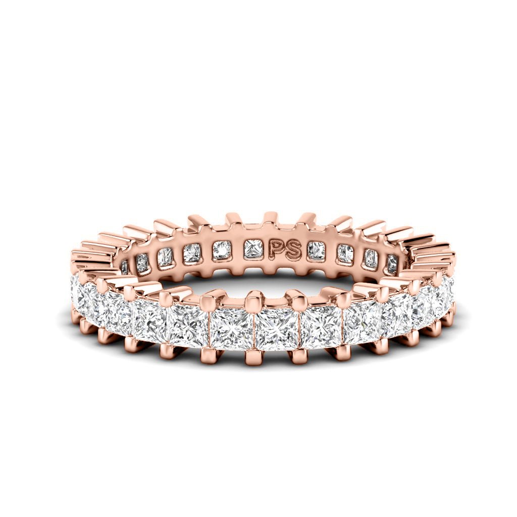 3.00-7.00 CT Princess Cut Diamonds - Eternity Rings
