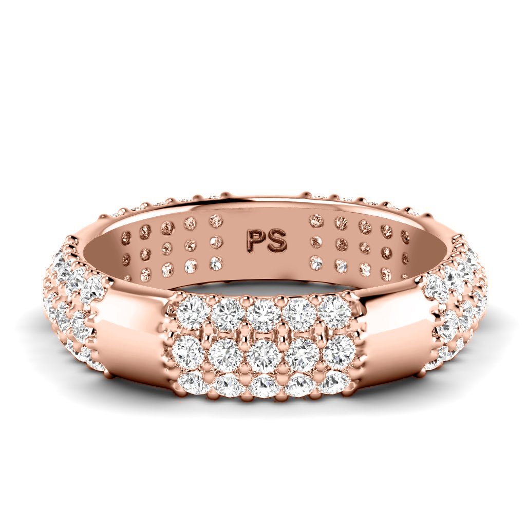 1.50 CT Round Cut Diamonds - Mens Wedding Bands