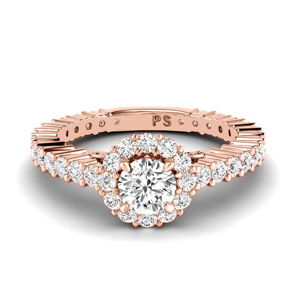 1.35-6.85 CT Round Cut Diamonds - Engagement Ring