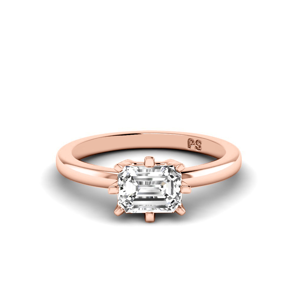 0.35-1.50 CT Radiant Cut Diamonds - Solitaire Ring