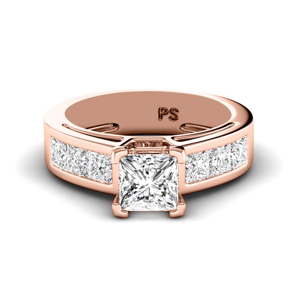 1.40 - 2.55 CT Princess Cut Natural Diamonds - Engagement Ring - Primestyle.com