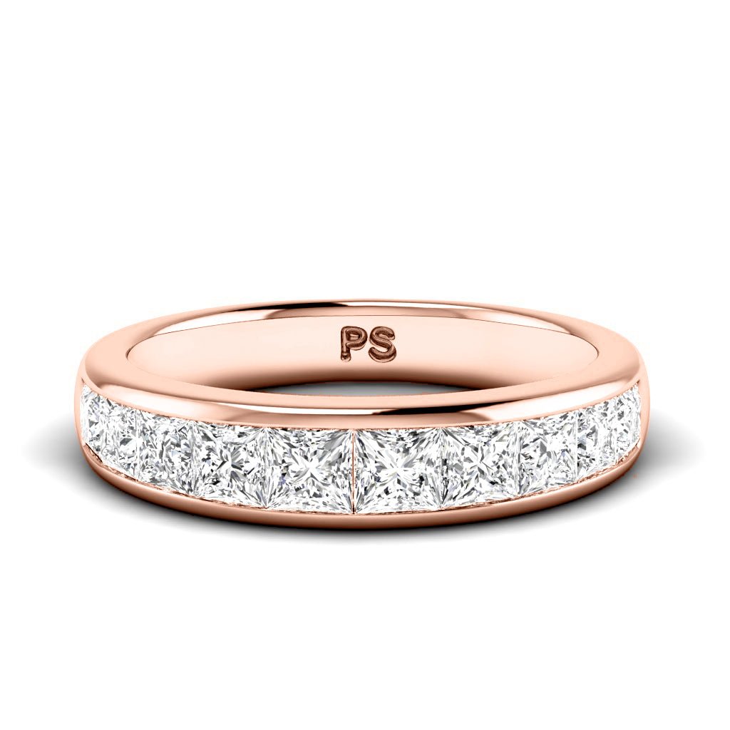 1.65 CT Princess Cut Lab Grown Diamonds - Wedding Band - Primestyle.com