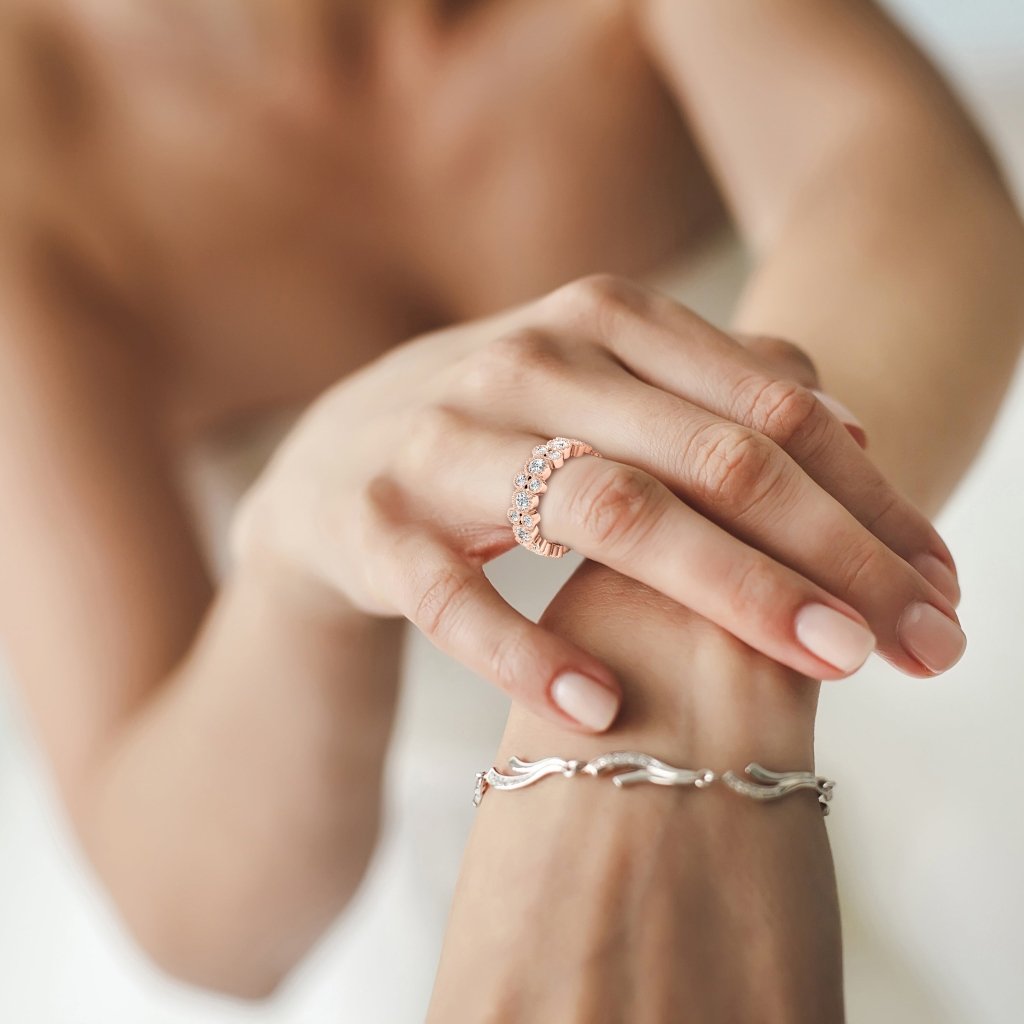 1.70 CT Round Cut Diamonds - Eternity Rings