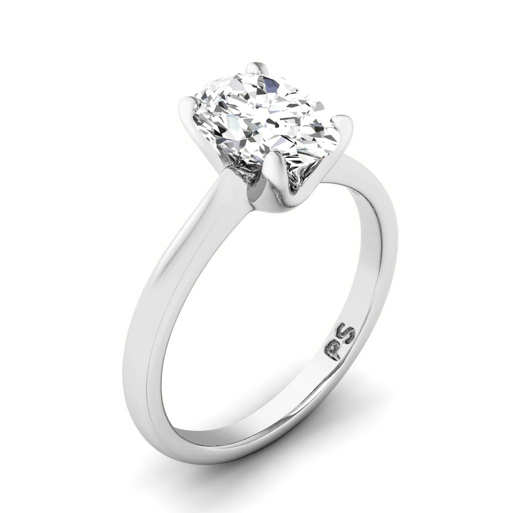 0.50-6.00 CT Oval Cut Diamonds - Solitaire Rings