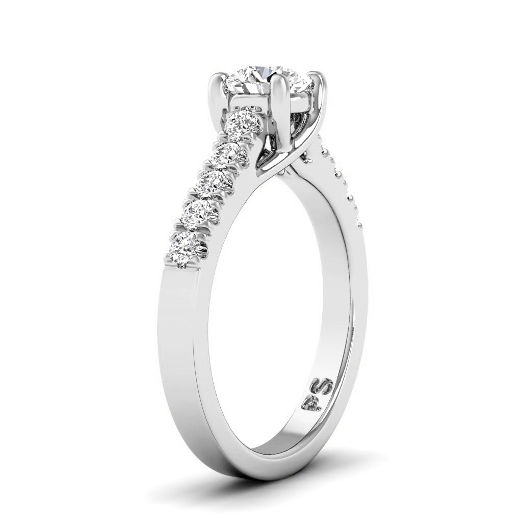 0.60-1.75 CT Round Cut Diamonds - Engagement Ring