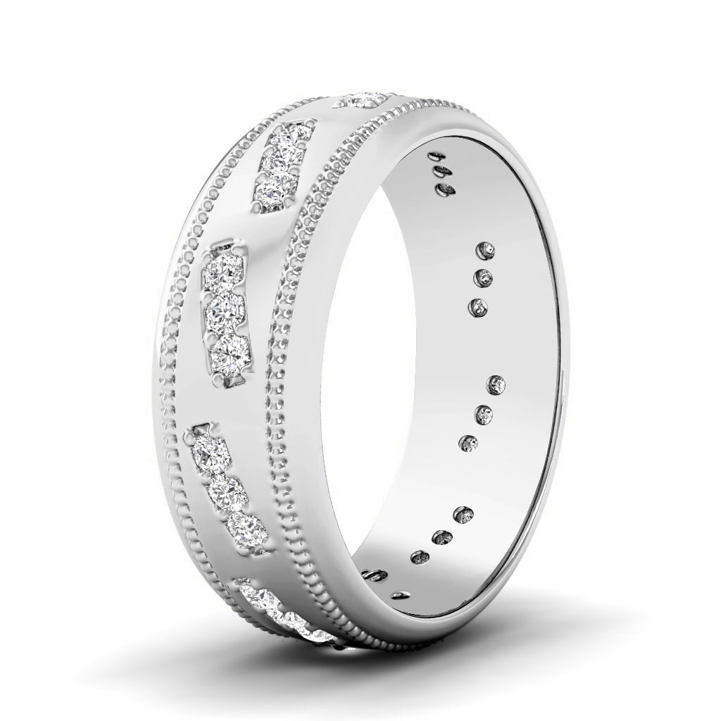 0.50 CT Round Cut Natural Diamonds - Wedding Band