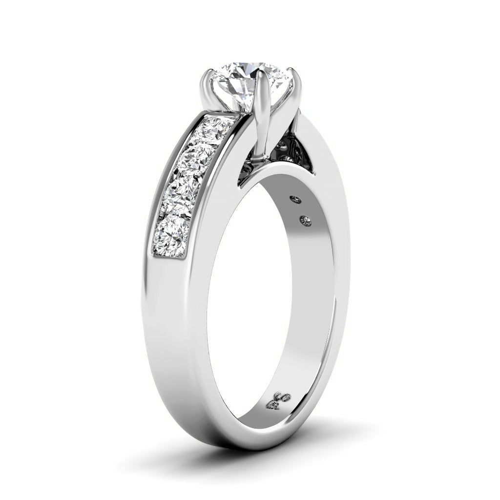 0.95-6.45 CT Round Cut Lab Grown Diamonds - Engagement Ring