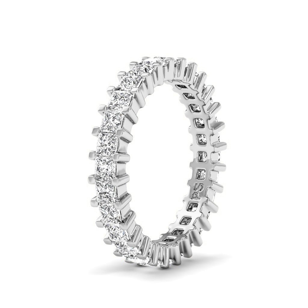 3.00-7.00 CT Princess Cut Diamonds - Eternity Rings
