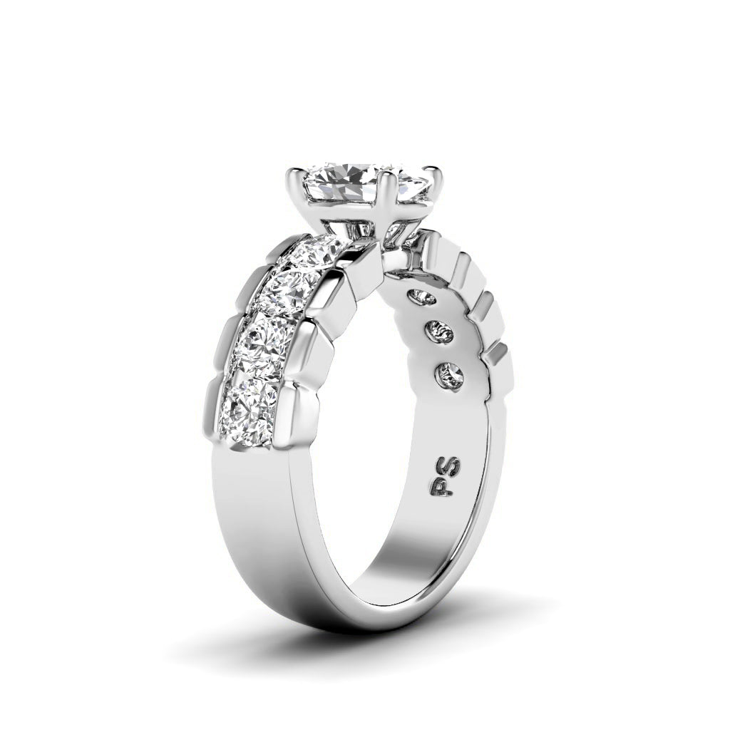 1.40-2.55 CT Round & Oval Cut Diamonds - Engagement Ring