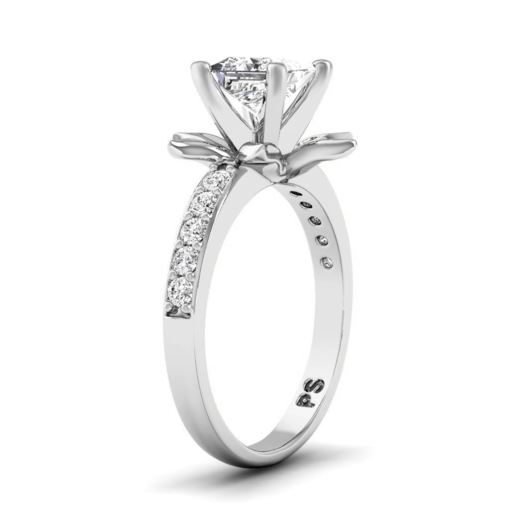 0.75 - 6.25 CT Princess & Round Cut Diamonds - Engagement Ring - Primestyle.com