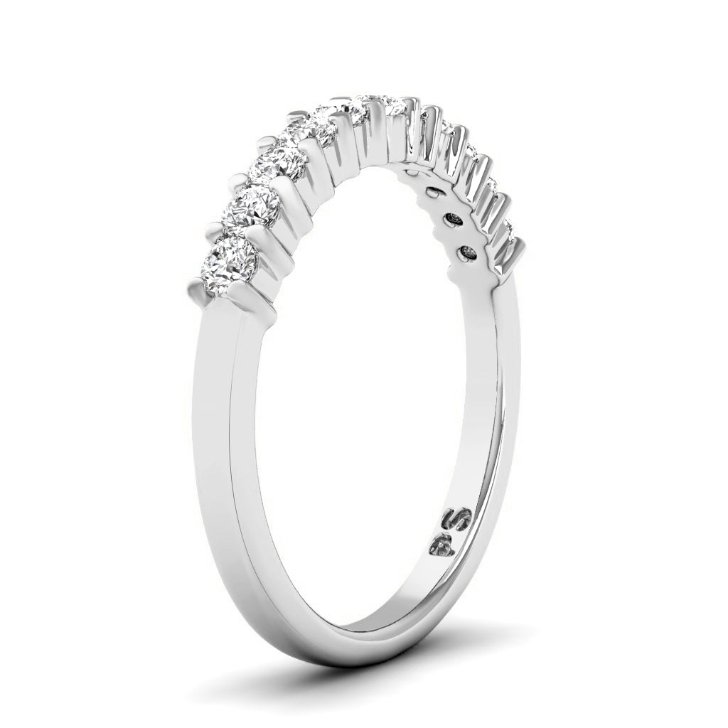 0.35 CT Round Cut Natural Diamonds - Wedding Band