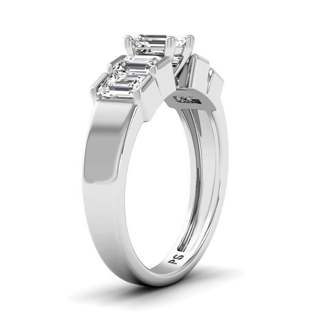 1.80-7.30 CT Emerald Cut Diamonds - Engagement Ring