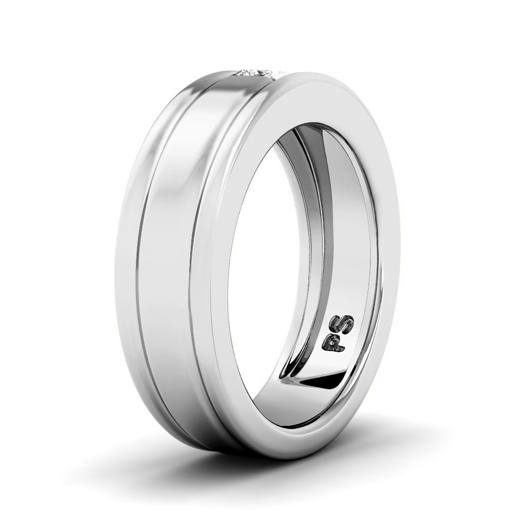 0.20 CT Princess Cut Diamonds - Wedding Band