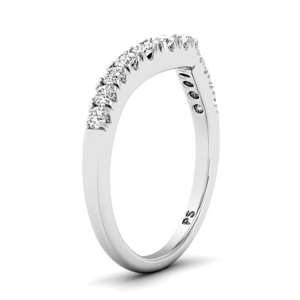 0.30 CT Round Cut Lab Grown Diamonds - Wedding Band