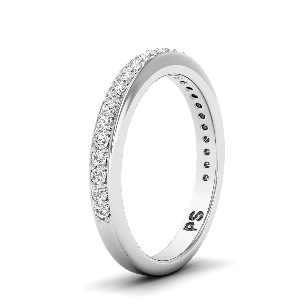 0.30 CT Round Cut Natural Diamonds - Wedding Band