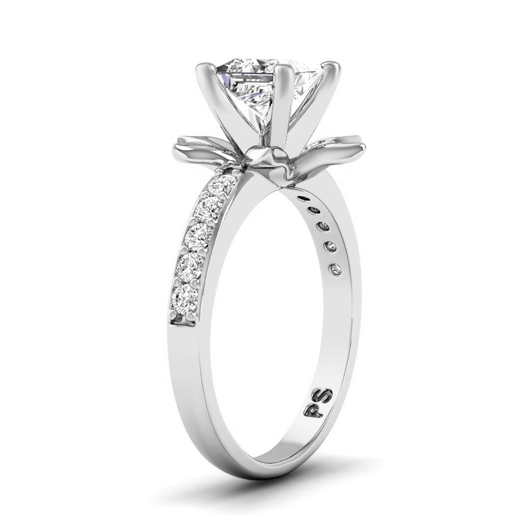 0.60-1.75 CT Round & Princess Cut Diamonds - Engagement Ring