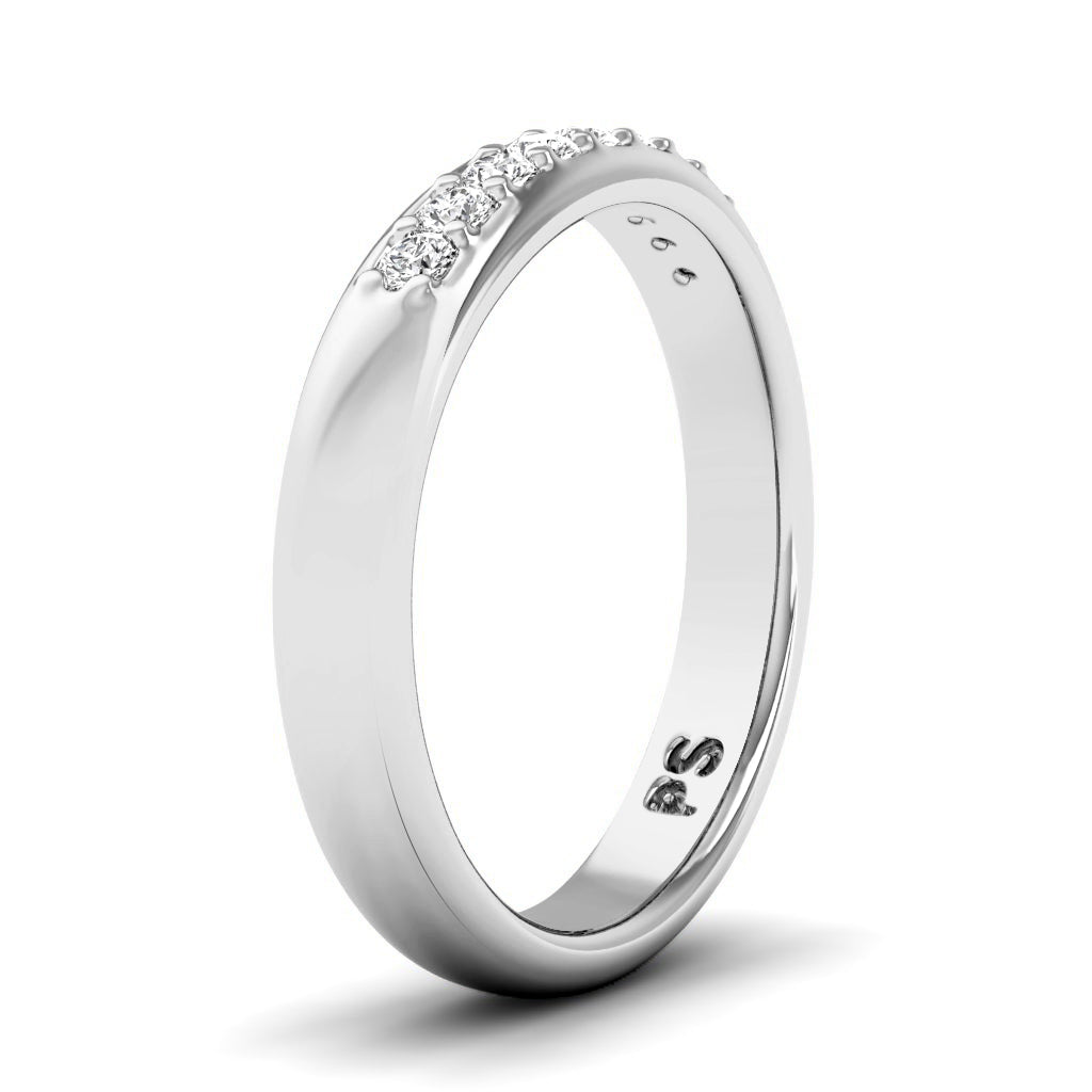 0.15 CT Round Cut Lab Grown Diamonds - Wedding Band