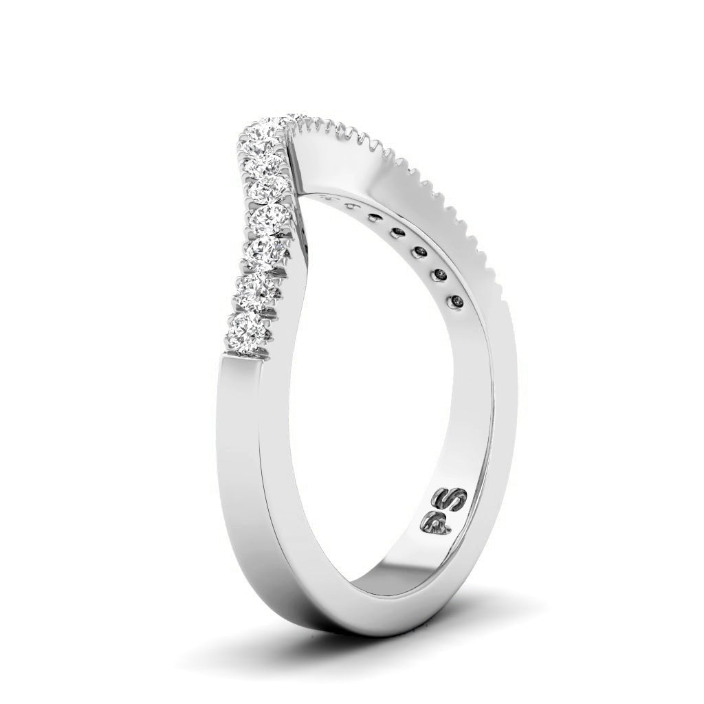 0.30 CT Round Cut Natural Diamonds - Wedding Band