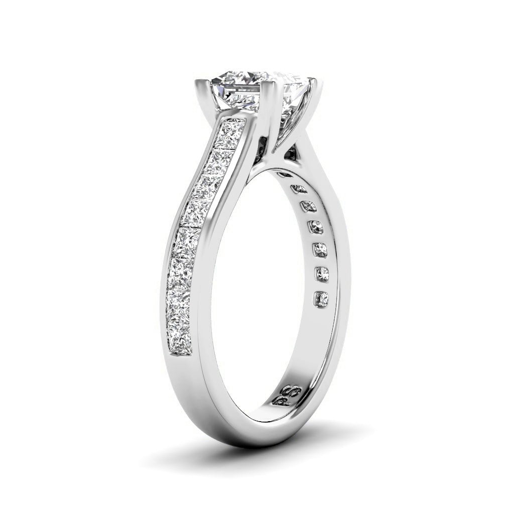 1.15 - 2.30 CT Princess Cut Natural Diamonds - Engagement Ring - Primestyle.com