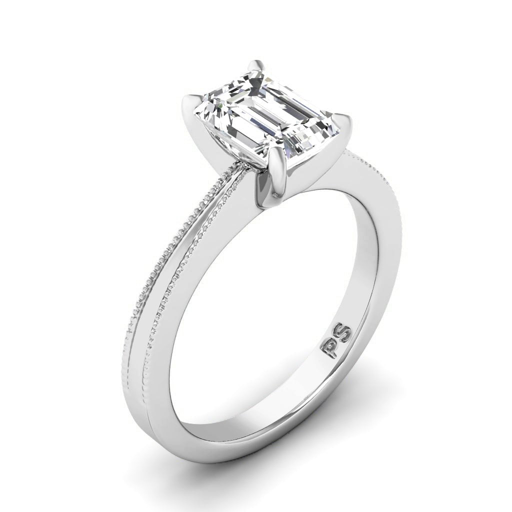 0.50-6.00 CT Emerald Cut Diamonds - Solitaire Rings