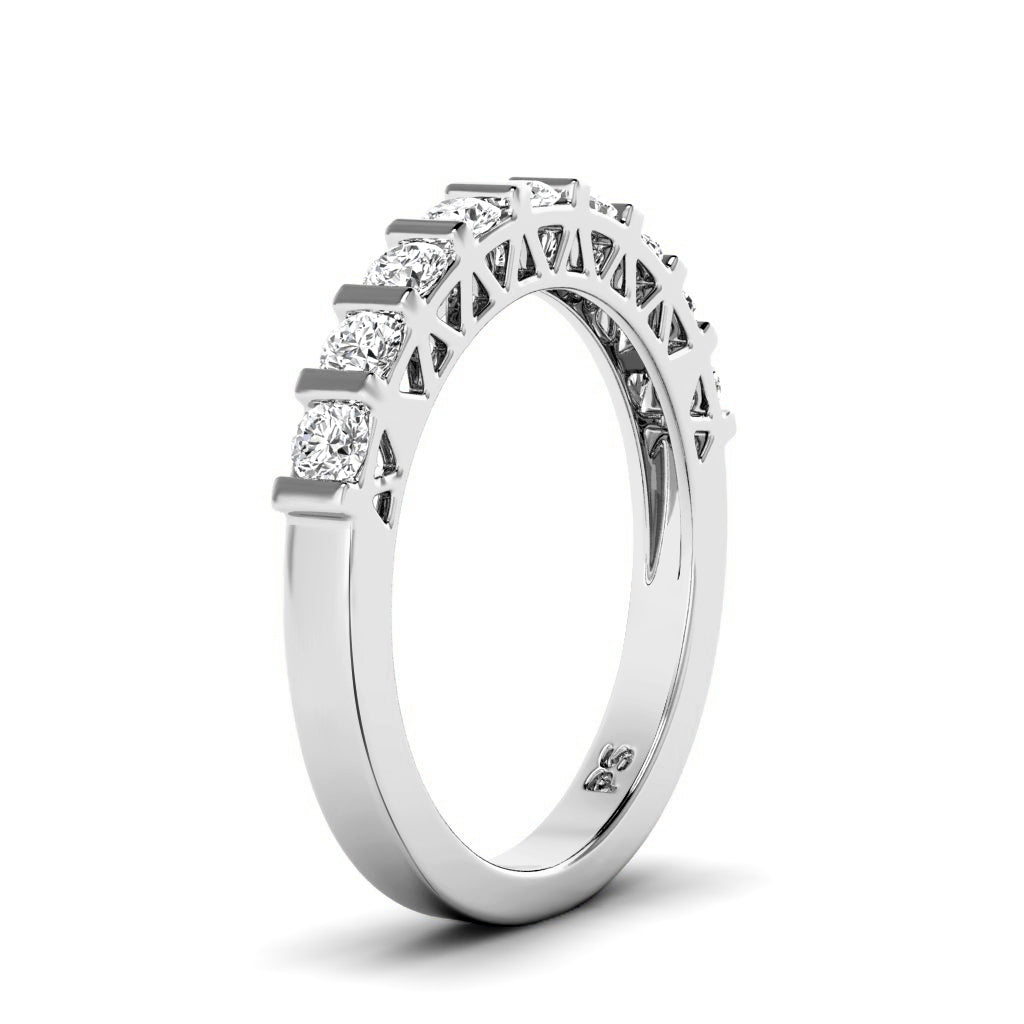 0.50 CT Round Cut Lab Grown Diamonds - Wedding Band