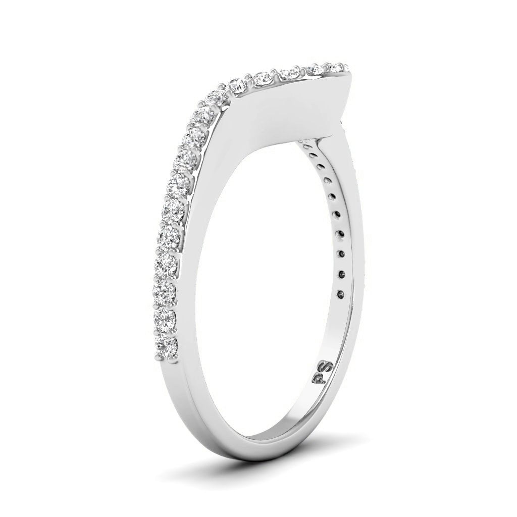0.35 CT Round Cut Lab Grown Diamonds - Wedding Band - Primestyle.com