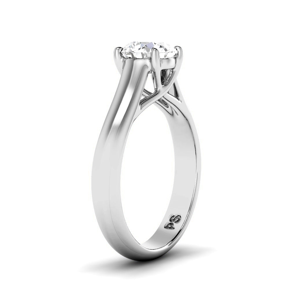 0.50-3.00 CT Round Cut Lab Grown Diamonds - Solitaire Ring