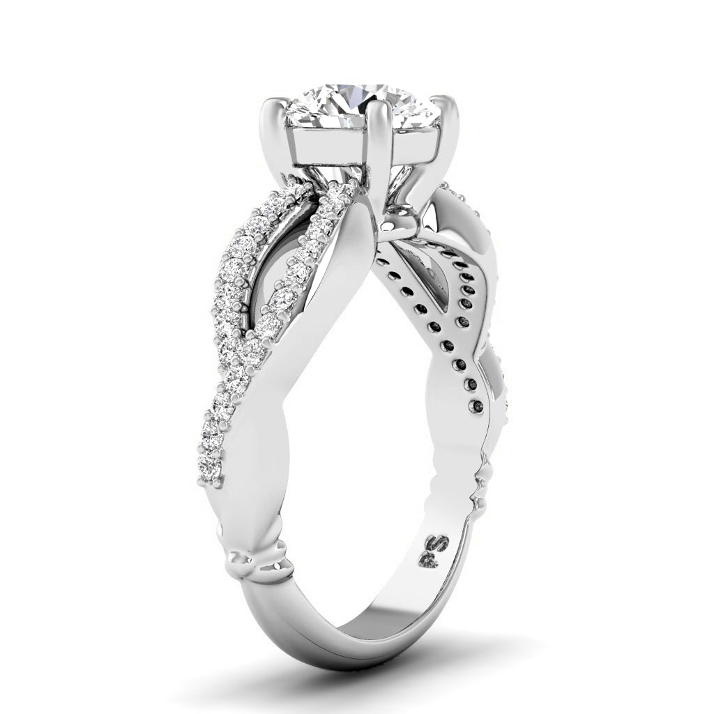 0.70-6.20 CT Round Cut Lab Grown Diamonds - Engagement Ring
